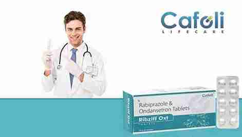 Ribziff OXT Tablet at the best price in Antiemetic Pharma Franchise for Antiemetic, Nausea Control, and Acid Reduction.